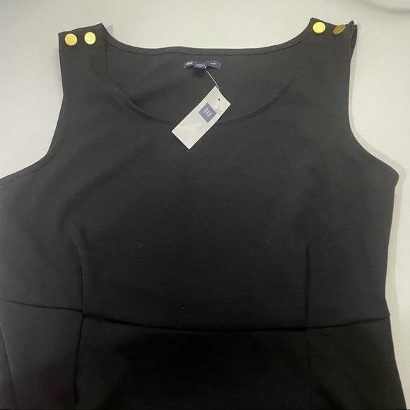 BNWT Gap Ponte Knit Sleeveless Classic Black Sheath Dress 12 - Picture 6 of 14